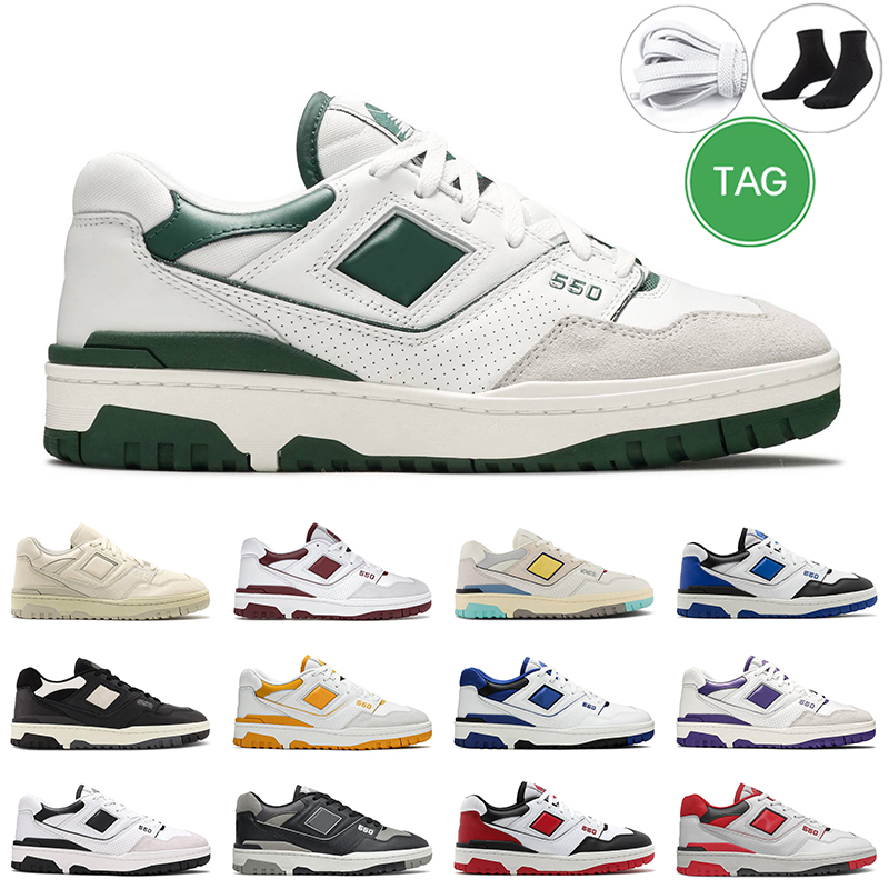 

550 shoes men women White Green Sea Salt Black UNC Oreo Burgundy Purple Cream outdoor mens trainer sneakers, #14