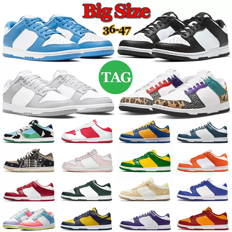 

36-47 Men Women Designer Casual Shoes Panda White Black Grey Fog University Blue Red UCLA Mens Trainers Outdoor Sports Sneakers, Georgetown