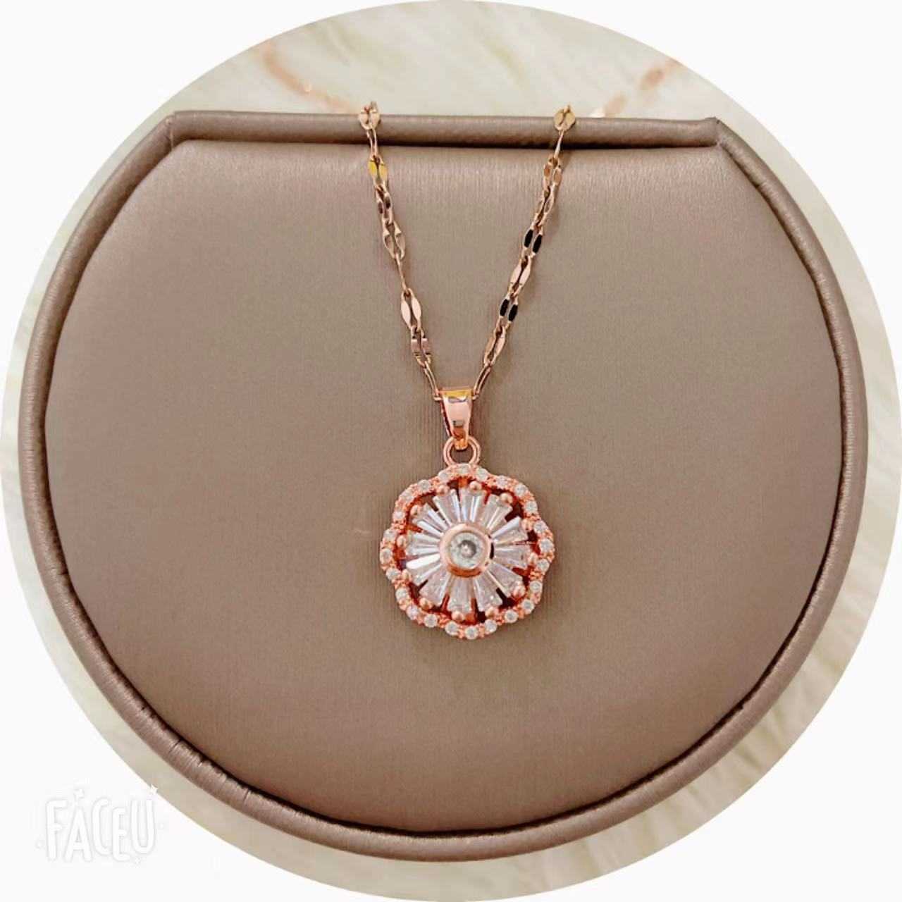 Slide Four Leaf Clover Chain Necklace for Women Fine Gold Pendant Dog Tags Jewelry Silver Stone Rhinestone-image-748968999