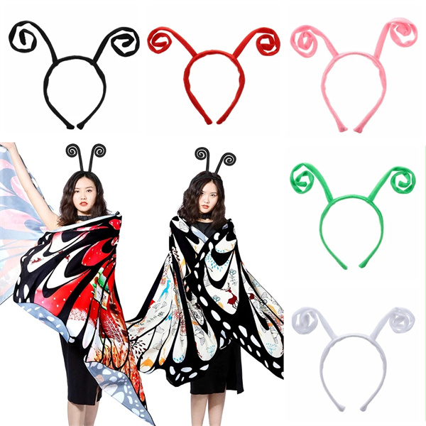 

Halloween Ant Tentacle Headbands Funny Antenna Headband Butterfly Headband Adult Kids Party Costume Hair Accessories AB739