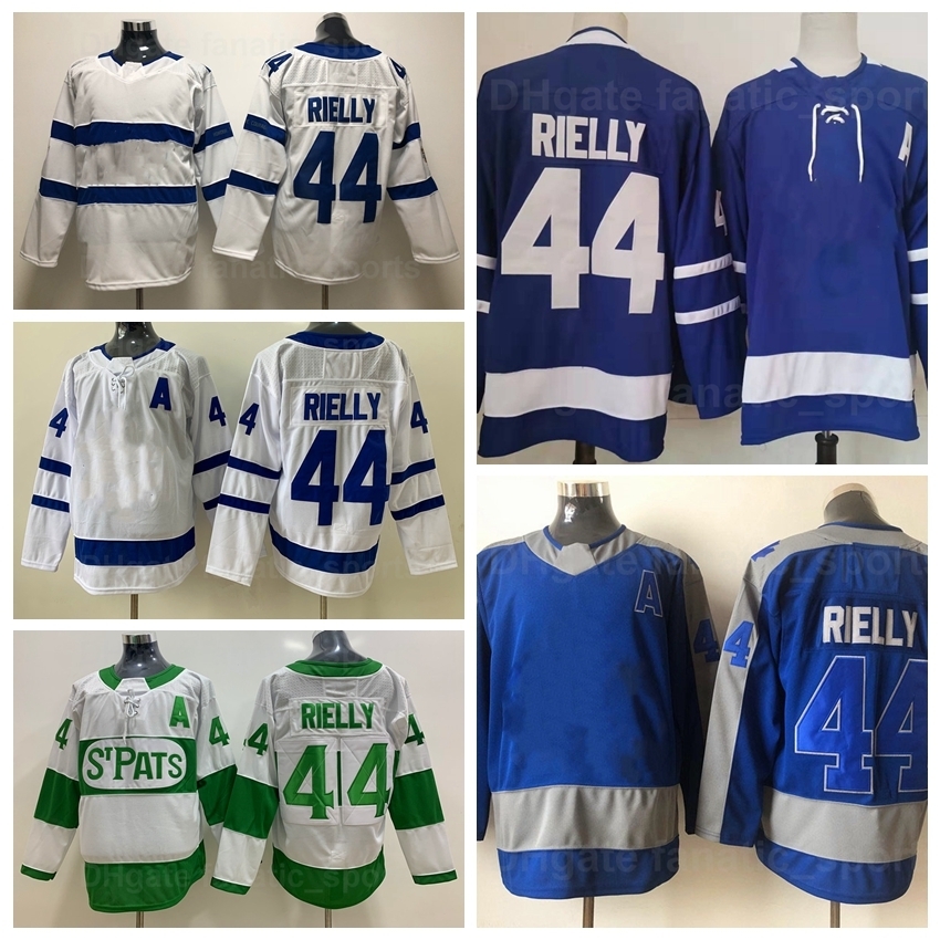 Blank Hockey 44 Morgan Rielly Jersey Reverse Retro 88 William Nylander 34 Auston Matthews 16 Mitchell Marner 91 John Tavares 93 Doug Gilmour Blue