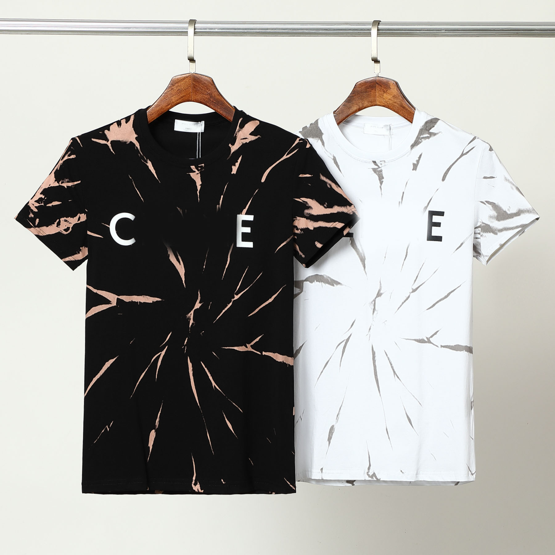 

Summer New Short Sleeve Top T Shirt Men Women designer t-shirts Loose O Neck Fashion t-shirt Brand Casual Shirts Luxury Clothing, Black