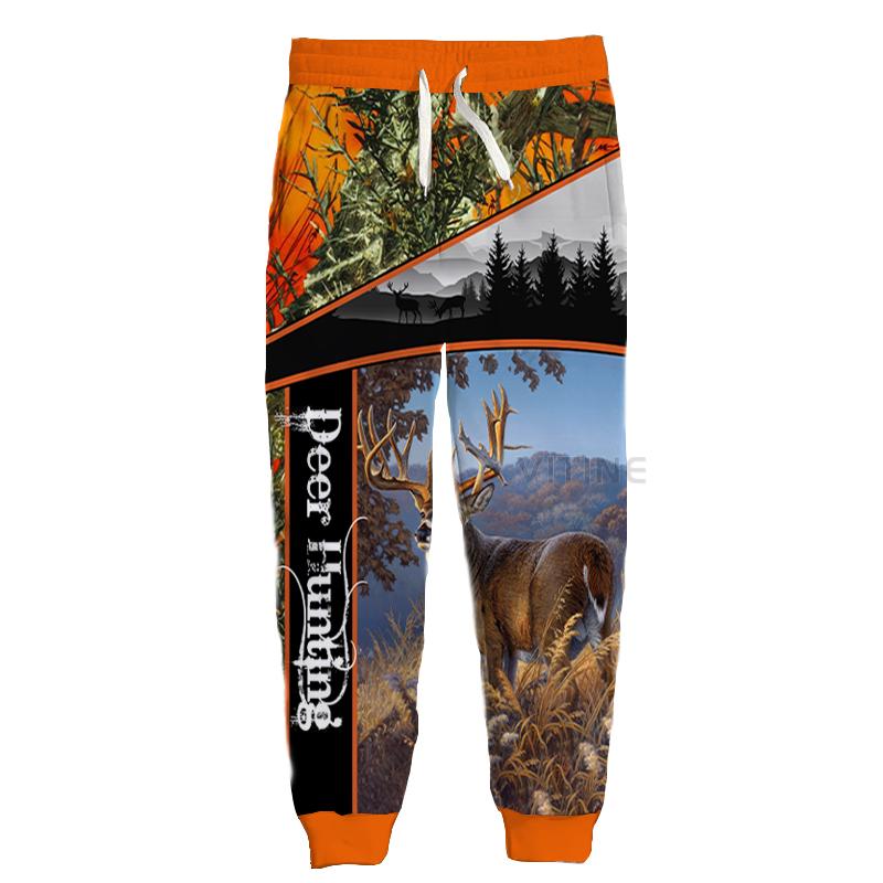 

Men' Pants Fashion Hunting Graphic Spring Autumn Winter Hip Hop Casual Brand 3D Print Deer Polyester V10, Multicolor-6