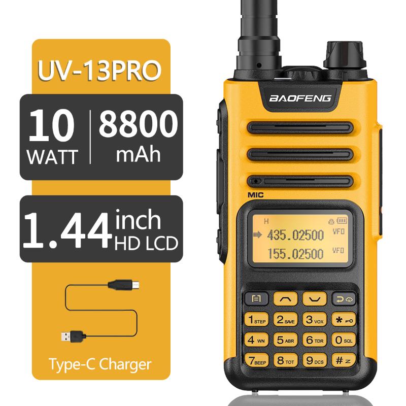 

Walkie Talkie Baofeng Professional UV-13 PRO 10W 999 Channels VHF UHF Dual Band TWO Way CB Ham Radio UV5R Enhanced UV13