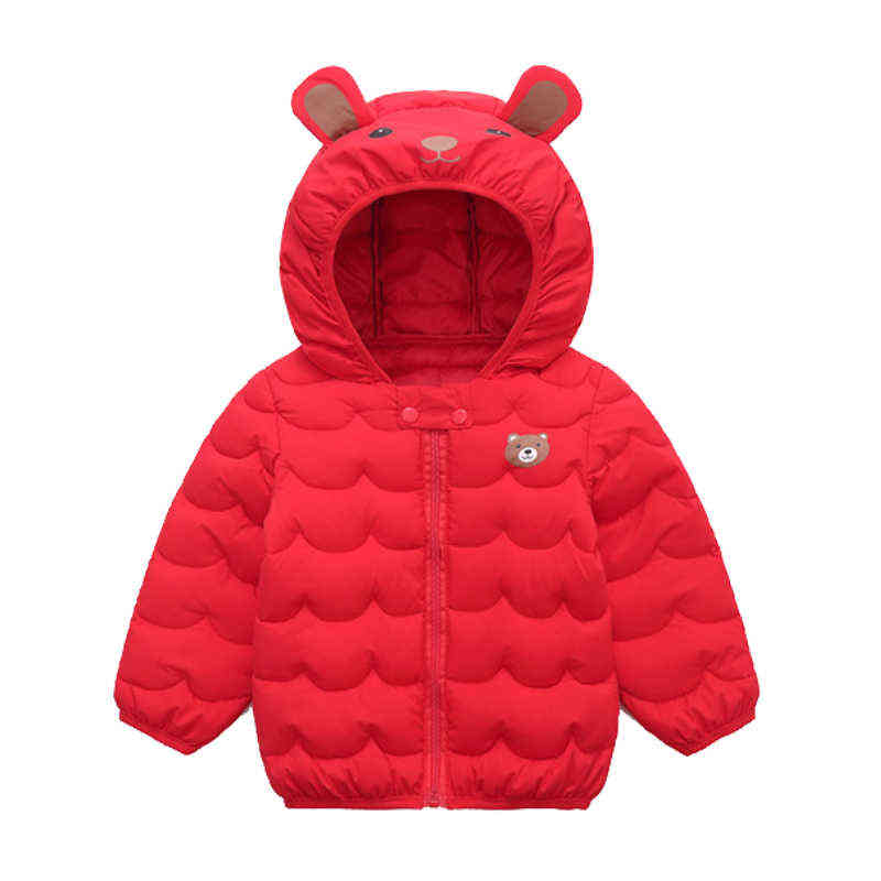 

Baby Winter Jacket Cartoon Printed Hooded Warm Down Jackets Jacket Thickened 1-5 Year Old Fashion High Quality Children clothing J220718, Photo color
