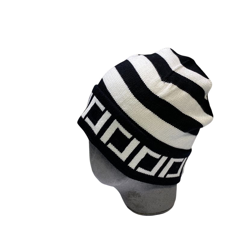 

Beanie Designer Hat Men Women Fitted Knitted Hats F Striped Winter Skull Caps 2022, White