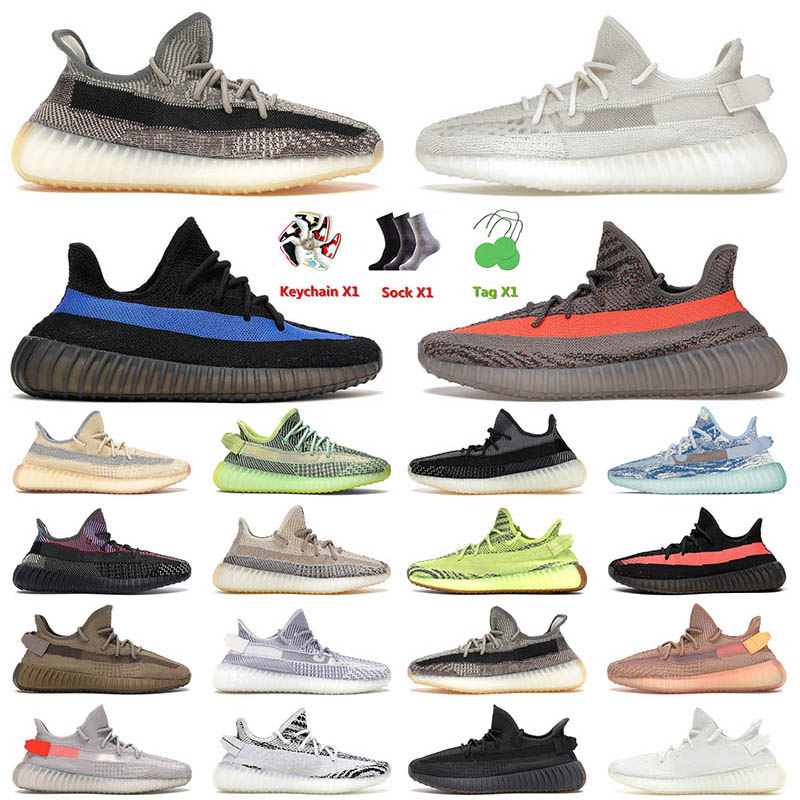 

designer mens casual shoes sneakers size 13 Top Quality Zyon Bone Dazzling Blue Yecheil Carbon Cream Mono Ice Cinder Zebra v2 men women tennis trainer, Magic lime