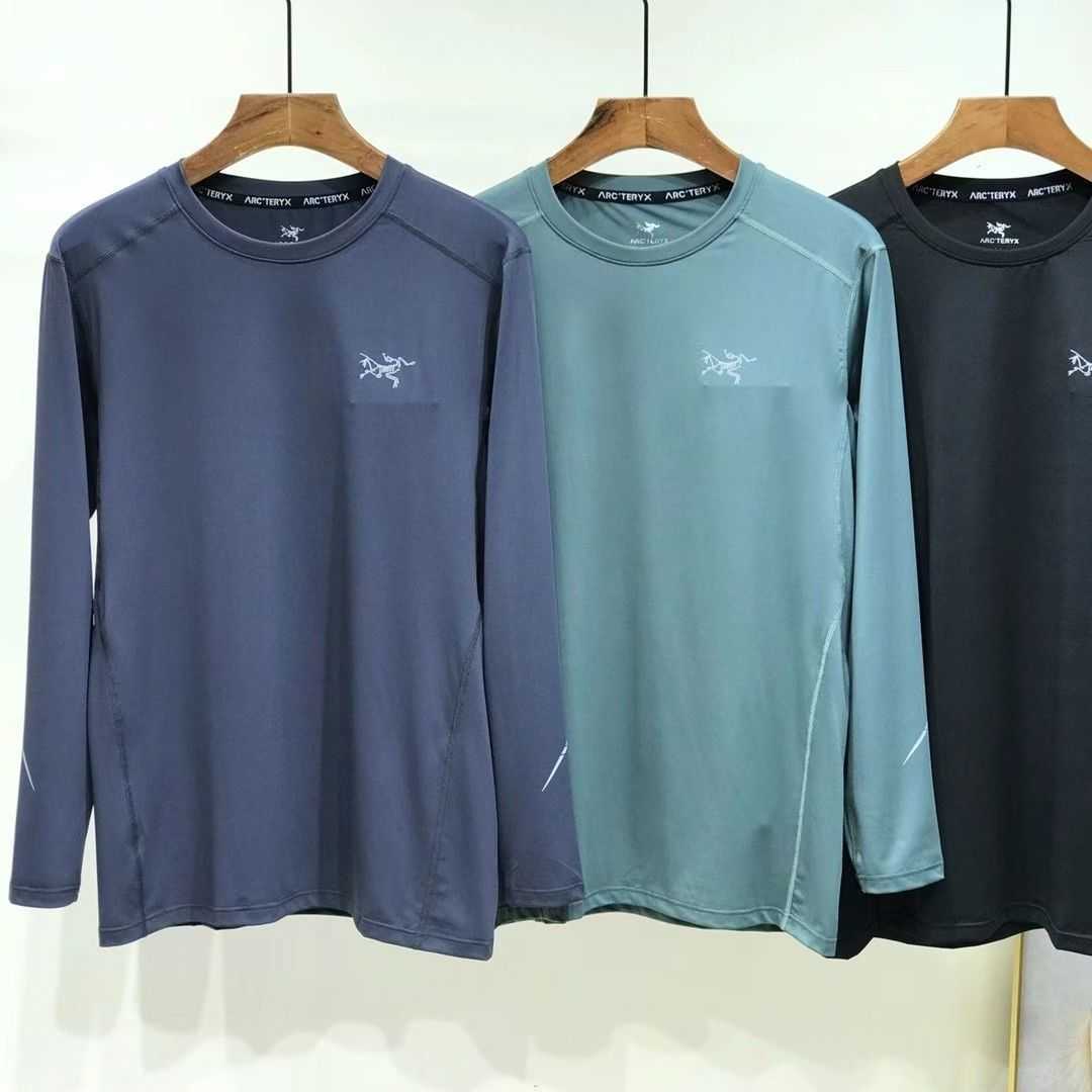 

Men's Hoodies New style bone bird men's long sleeve sports bottoming shirt simple and versatile comfortable round neck T-shirt, Black