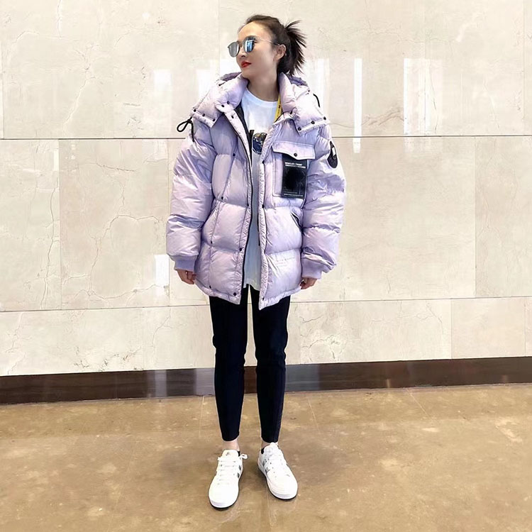 

Men's Down Puffer Jacket Fashion Hooded Casual Warm 90 white duck down Short downs Coat Winter Jaqueta Men and women alike Outerwear Parkas, Black