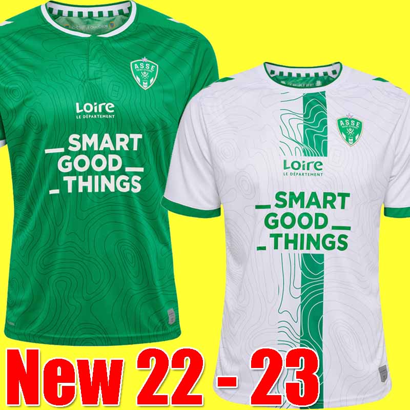 

22 23 AS Saints Etienne soccer jersey Youssouf 2022 2023 ST Etienne MAILLOT DE FOOT KHAZRI BOUDEBOUZ AHOLOU asse football shirts set Men Kids uniform, Men away