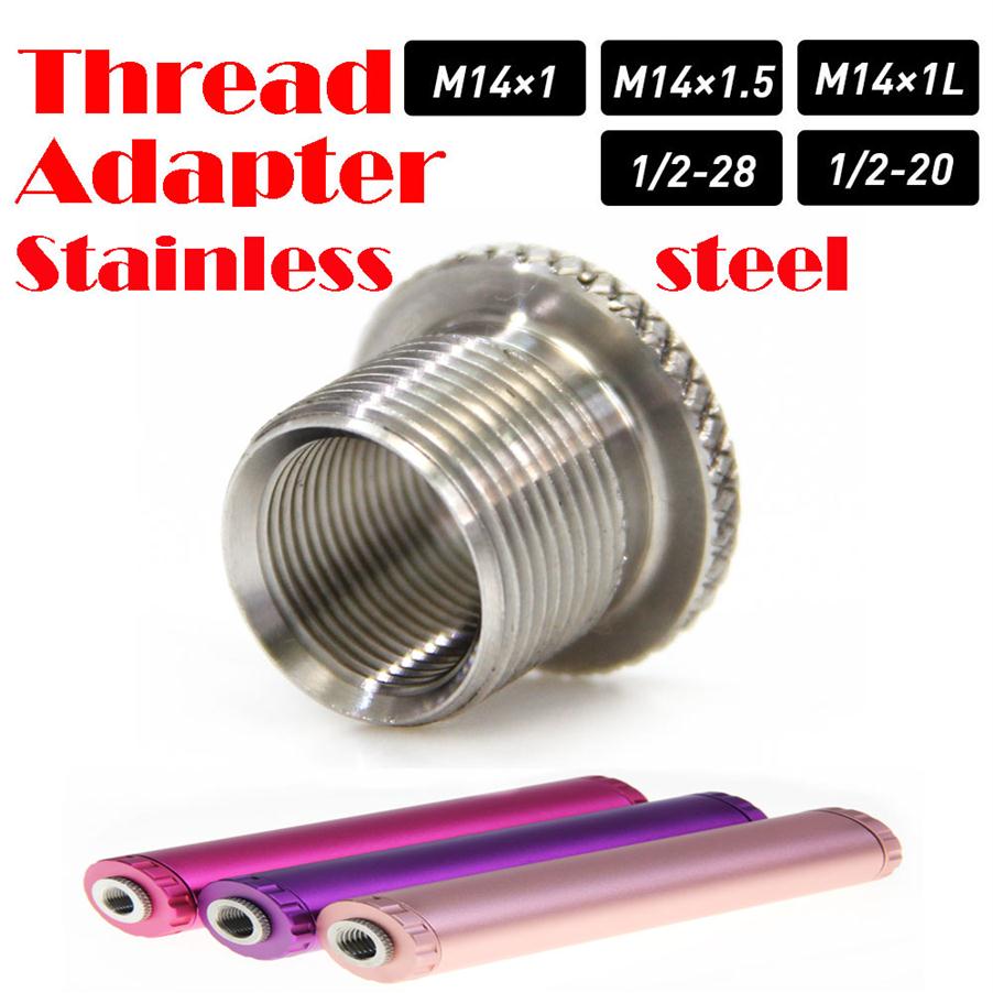

Stainless Steel Filter Thread Adapter 1/2-28 to 5/8-24 M14x1.5 x1 SS Solvent Trap Adapter For Napa 4003 Wix 24003279g