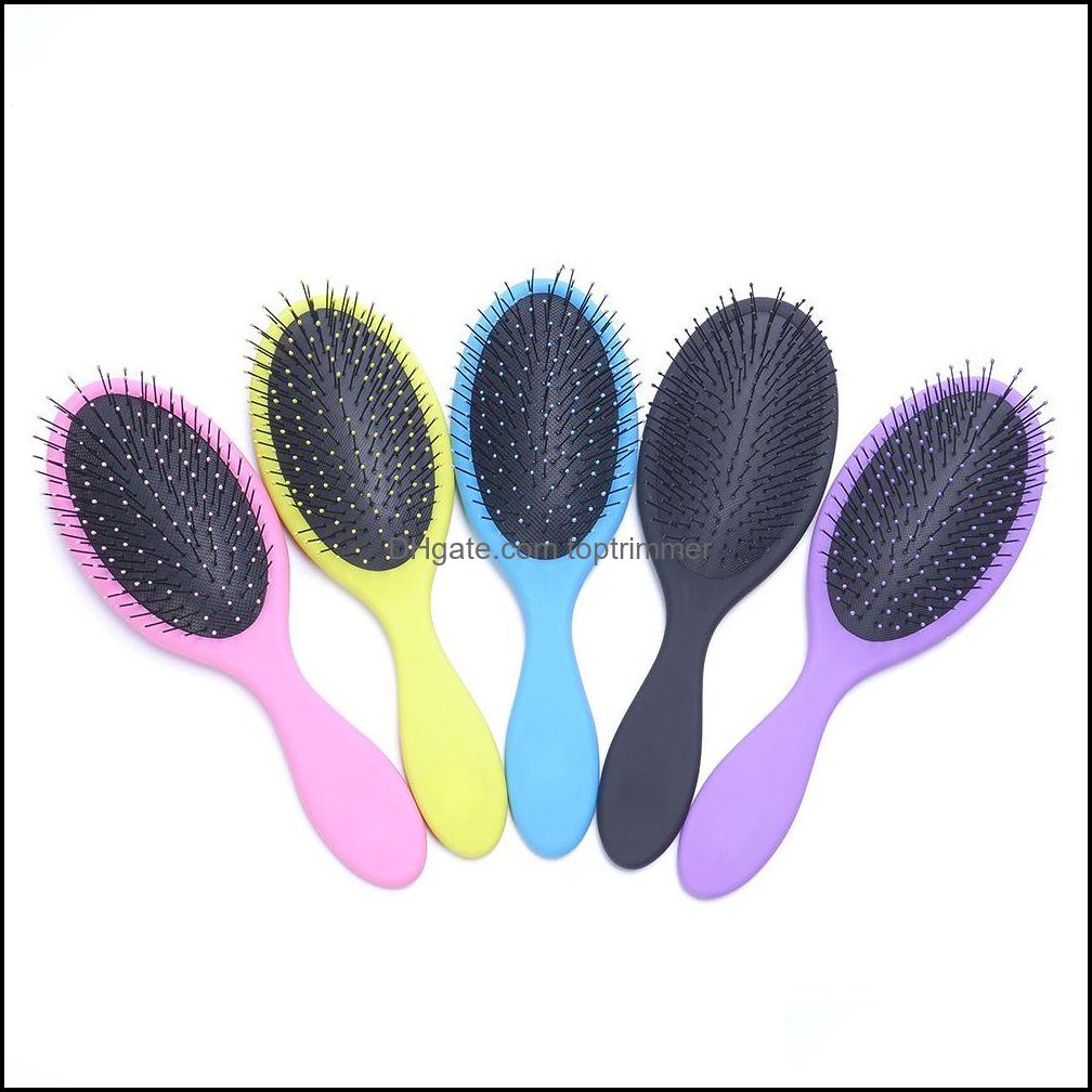 

Hair Brushes Care Styling Tools Products 10Pcs/Lot Comb Brush Salon Detangling Kids Gentle Women Men Combs Wet Dry Dhb4H