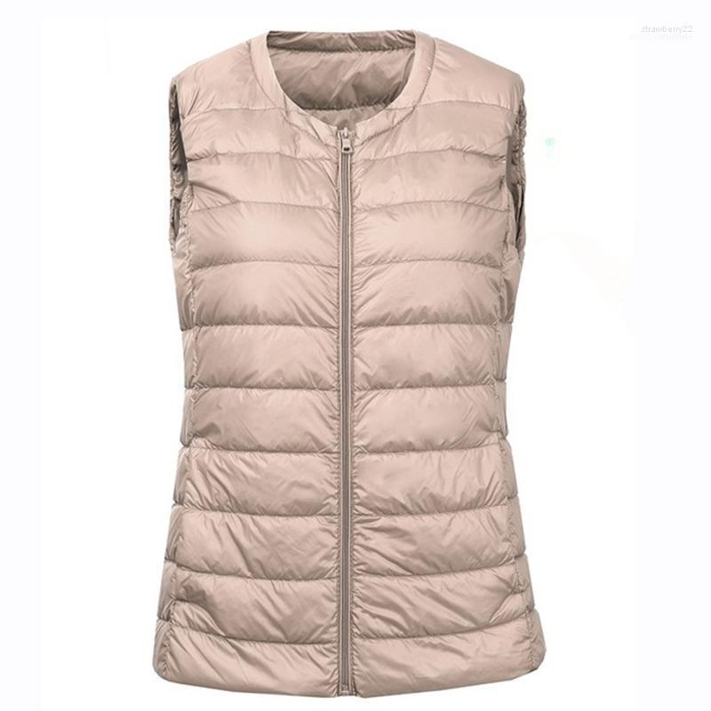 

Women' Down & Parkas 2022 Winter Large Plus Size Vest Warm Female Portable Sleeveless Liner1 Stra22, Red