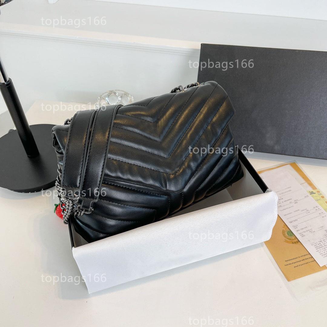 

designer louise bags for women classic leather and canvas Bags shoulder bag clutch handbag luxury chain crossbody package evening packages, Black