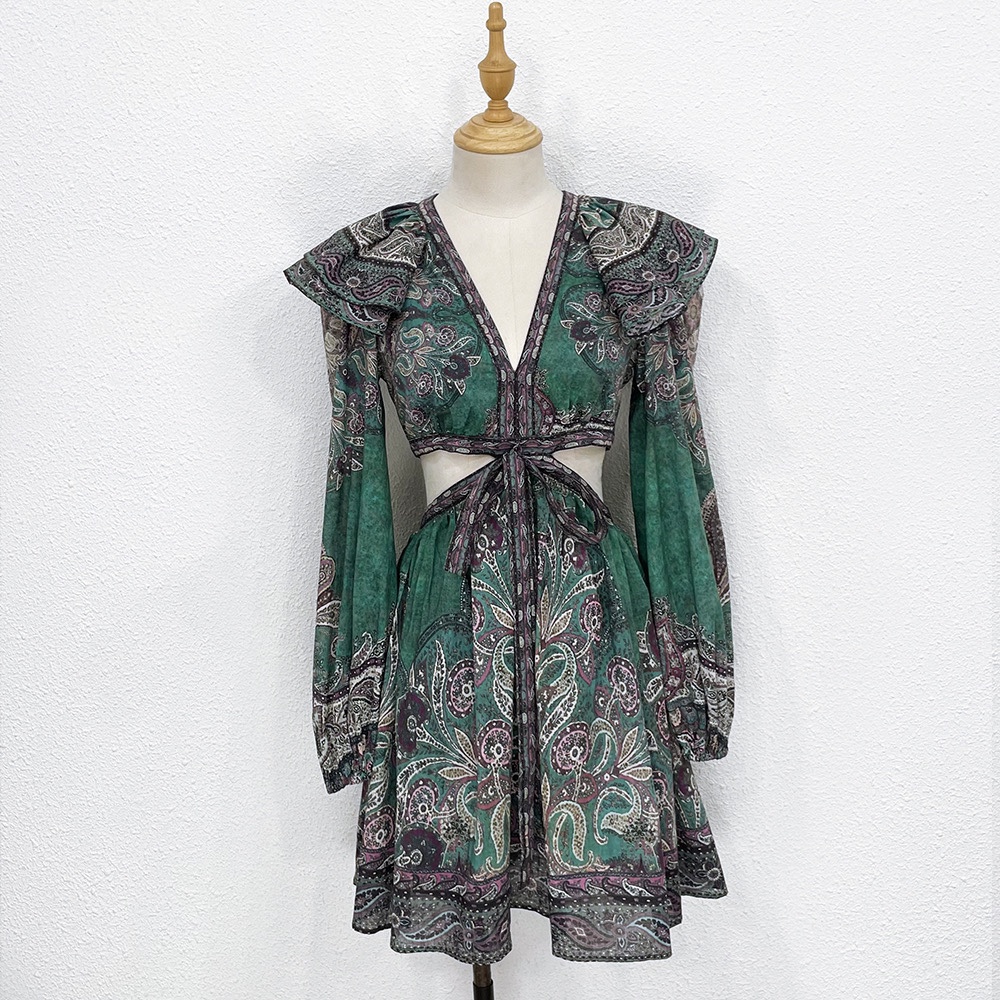 

2022 Australian Zim cotton waistless vintage dress, Multi