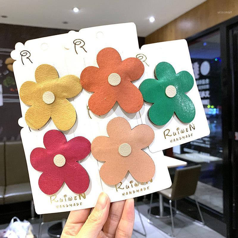 

Hair Accessories Candy Color Big Flower Parent-child BB Clip Bangs Cute Sweet Side Korean Fashion Hairpin