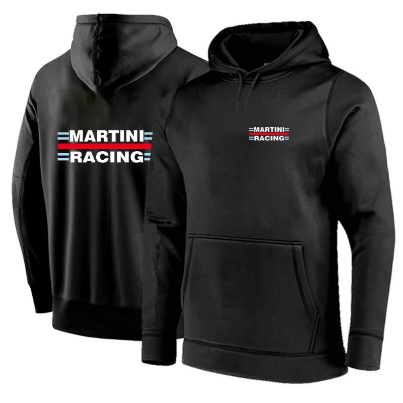 

Men's Hoodies & Sweatshirts 2022 Mens Spring And Autumn Martini Racing Print Fashion Sweatshirt High Quality Comfortable Cotton Casual Coat, Black