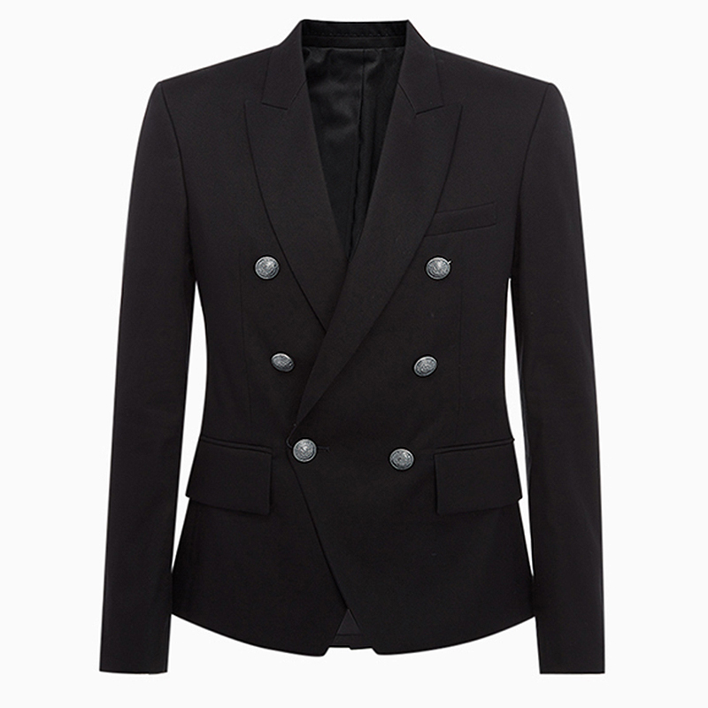 

TOP QUALITY Runway Designer Mens Blazer Classic Double Breasted Metal Lion Buttons Blazer Mens Jacket Outer Wear 201104, Ivorie