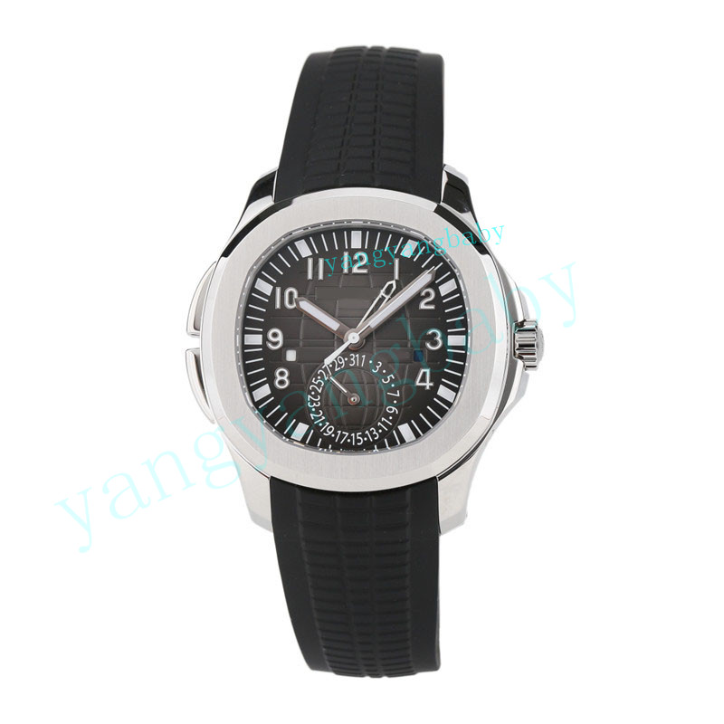

With Box Papers Wristwatch 5164A-001 Engraved double P Cal.324 stamp fine steel automatic mechanical men's Watch, Black