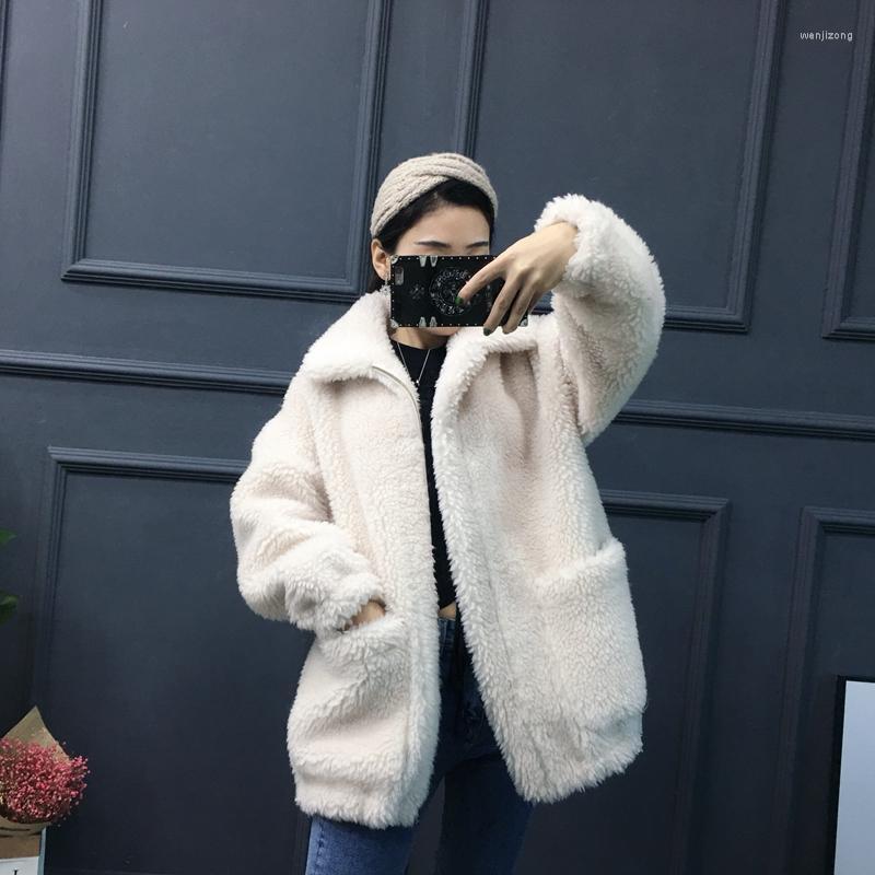 

Women's Fur & Faux Sheep Coat 2022 Explosion Models Anti-season Short Section Iceland Jacket Special Offer, As picture
