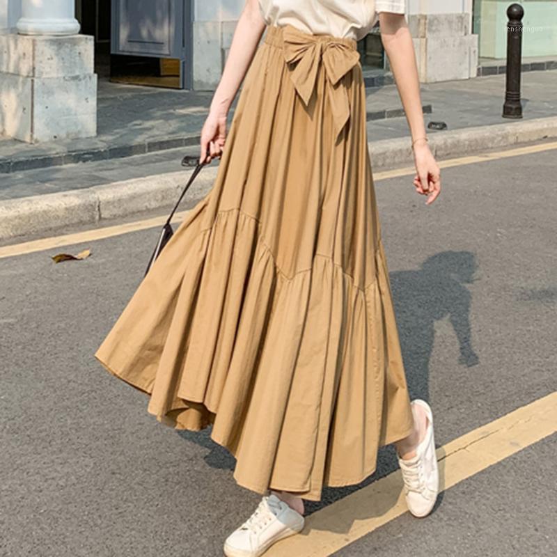 

Skirts Skirt 2022 Style Plain Irregular Maxi Dress Women's Fashion Simple Mid Waist Suit Office Lady Girl Wear, Black