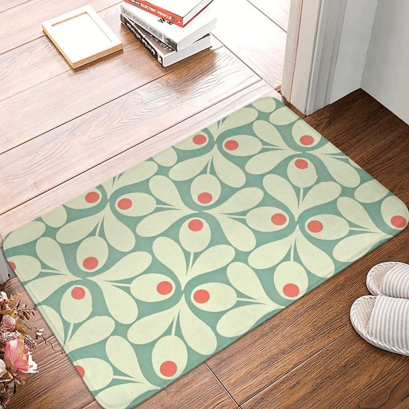 

Carpets Orla Kiely Doormat Rectangle Polyeste Bathroom Entrance Floor Mat Home Rug Carpet Simplicity Anti Slip Bath MatCarpets, White