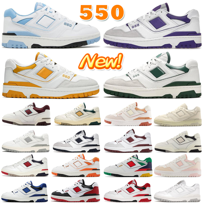 

Latest 550s men women sneakers casual shoe running shoes Red UNC White Red Varsity Gold athletic mens womens new balance 550 trainers sports