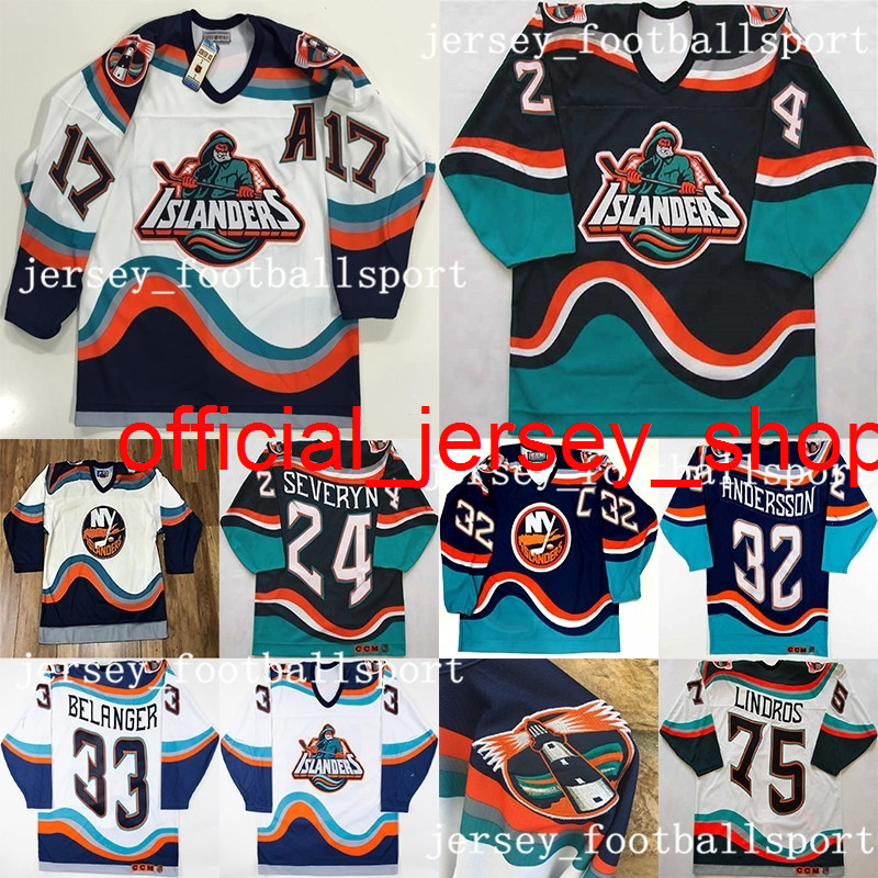 

1995 Retro Fisherman CCM Jersey Wendel Clark Zdeno Chara 16 Ziggy Palffy (A) Brett Ladd Bertuzzi Navy Blue White