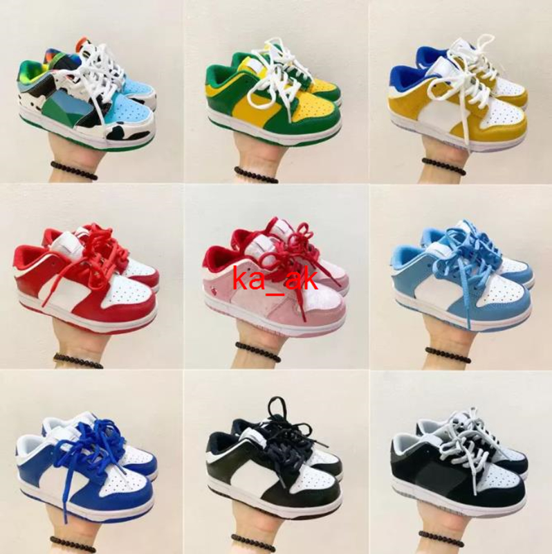 

Valentine's Day Baby Chunky Kids Running Shoes SB Boys Girls Designers Walking Brazil Coast Dunks white black Youth Toddler Lace up Sports, 13