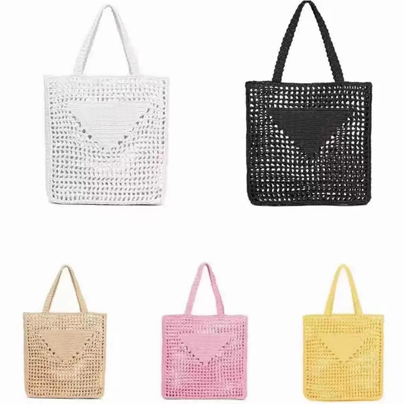 

Straw Bags Ladies Famous Designer Practical Large Capacity Plain One Shoulder Handbag Ladies Large Coin Purse Casual Square Wallet