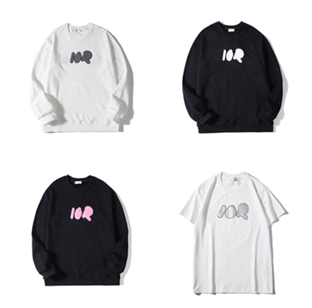 

Famous Classic Mens Hip Hop Designer Hoodie High Quality Street Cotton Loose Fit Long Sleeve Men Women Hoodies Sweatshirt, White