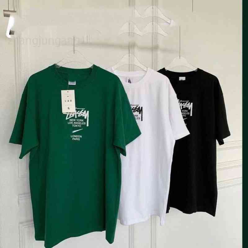 

2022 New Stusy NK Tech Fleece Co Branded Pure Cotton Short Sved Men's And Women's Loose Round Neck LARGE T-SHIRT Couple Top Fashion, 00