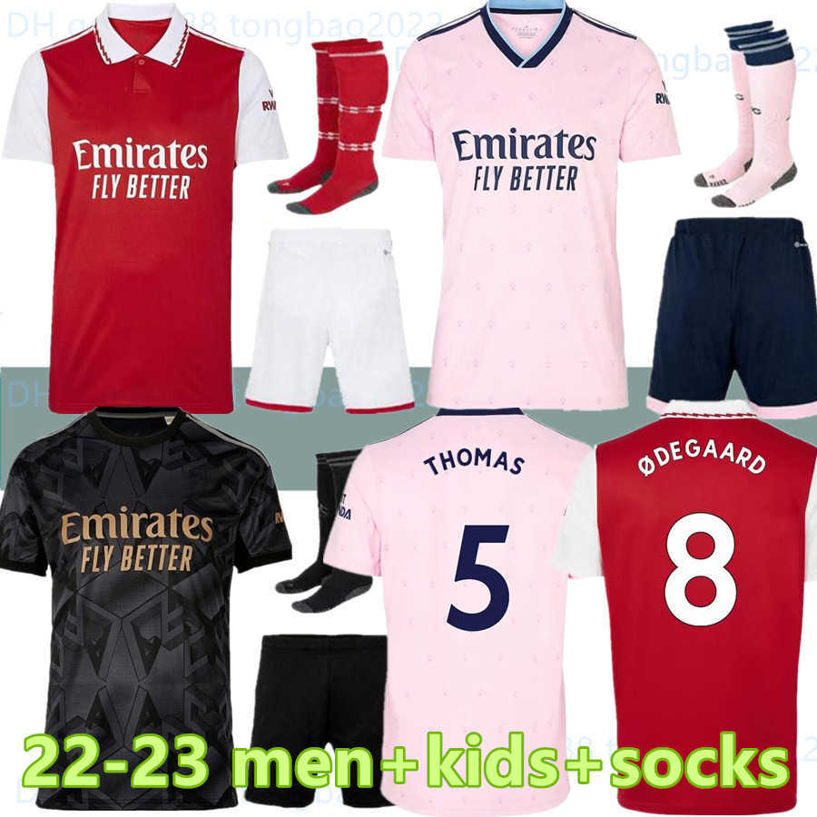 

22 23 SMITH ROWE PEPE SAKA soccer jerseys G.JESUS ODEGAARD THOMAS MARTINELLI TIERNEY 2022 2023 special no more football shirt Men Kids kit, 22-23 away