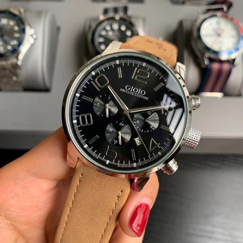 

Wristwatches Men Automatic Mechanical Watch Brown Leather MontWristwatches WristwatchesWristwatches, Black