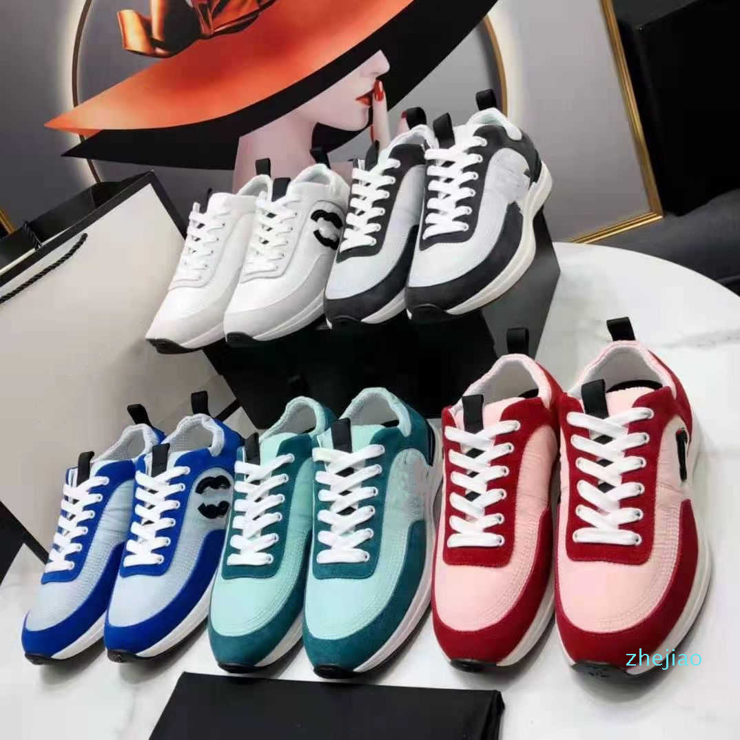 

designer leisure sports shoes classic color matching lace up increased elasticity of small white shoes increased, Red