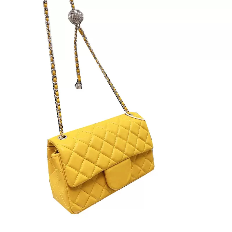 Classic Mini Flap Strass Silver Ball Bags Lambskin Genuine Leather Adjustable Shoulder Strap Crossbody Luxury Designer Purse Outdoor Sacoche Hand