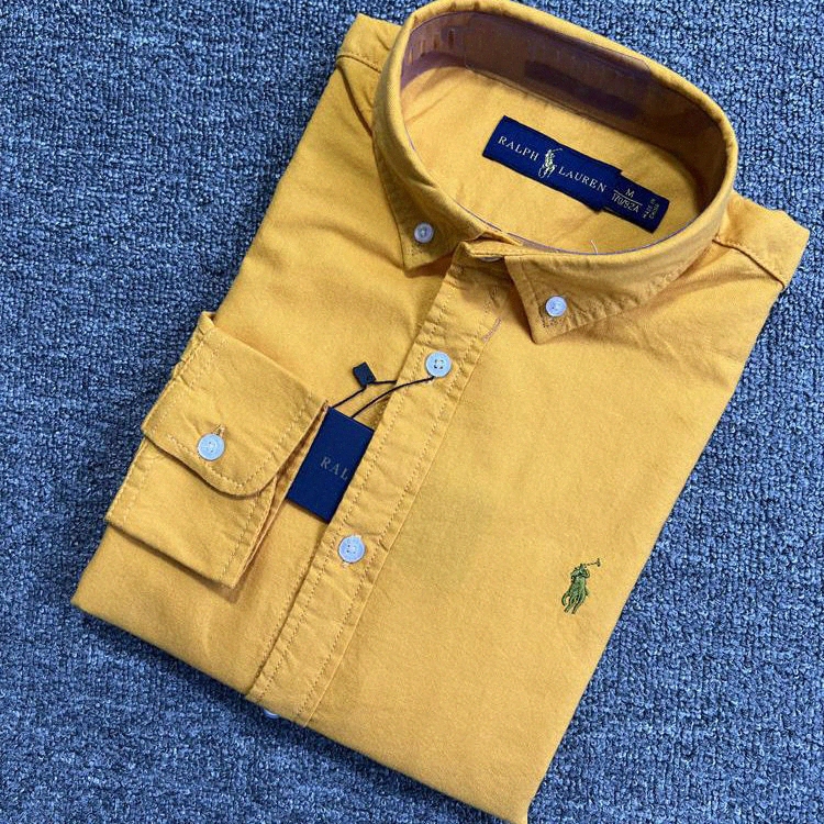 

Little horse Mens Shirt polo polos Long Sleeve Business Autumn Leisure men casual loose E4ZC# 2023