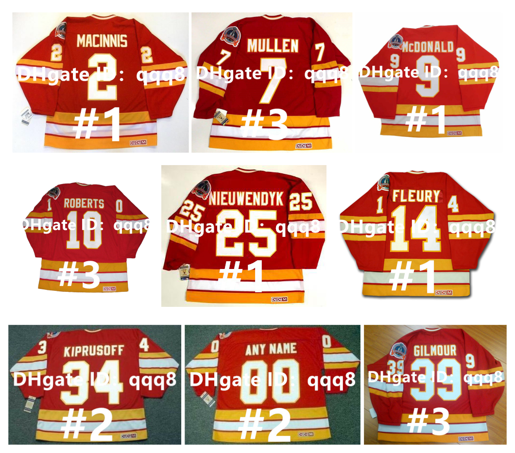 

Vintage CCM Hockey Jersey AL MacINNIS MIIKKA KIPRUSOFF JOE MULLEN LANNY McDONALD HAKAN LOOB JAROME IGINLA THEOREN FLEURY THEOREN FLEURY JOEL OTTO VERNON Size S, As pic