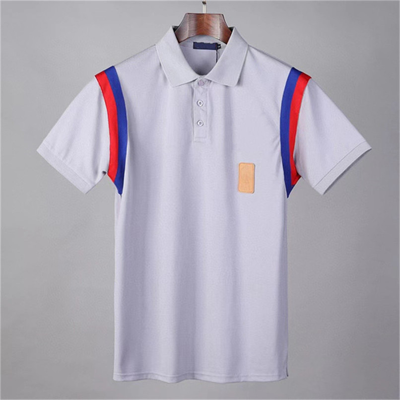 

22 Mens designer POLO shirt fashion high quality black and white pure cotton stand neck embroidered pullover summer breathable clothing m-3xl