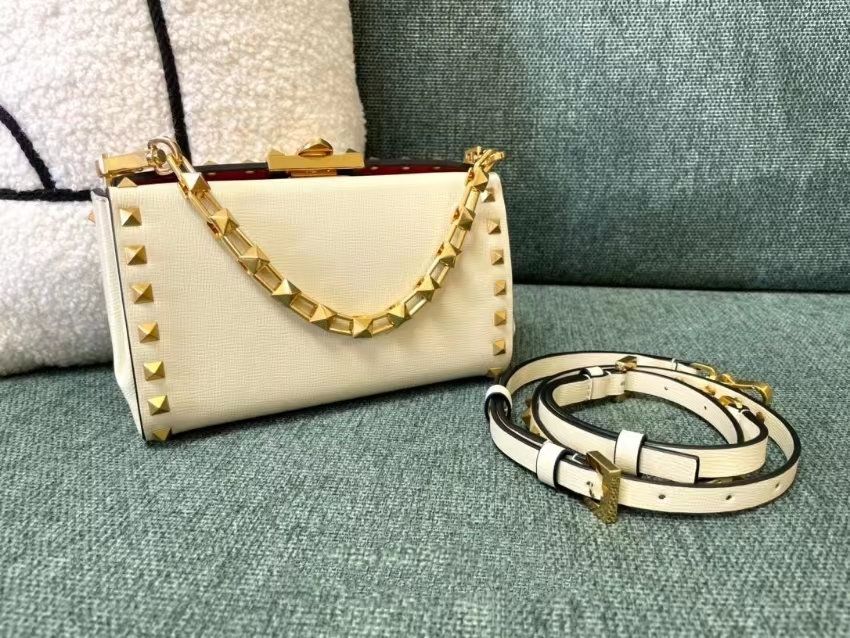 

Evening bag designer woman bags fashion trend grain face cowhide handbag charm willow nail decorative chain slant shoulder bag, Customize