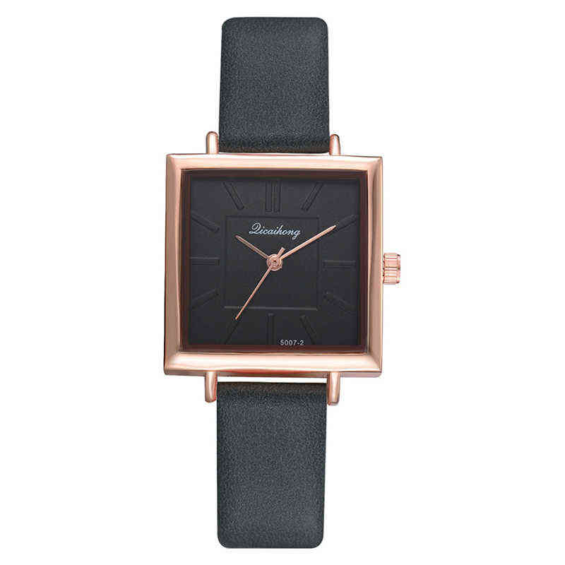 

huiya06 Star Quartz Watch New Ladies Strap Wrinkled Leather Strap Color Thirteen