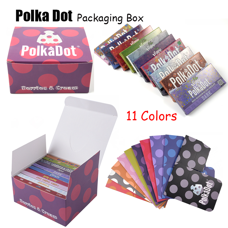 

Polkadot Chocalate Bar Box Packaging Magic Mushrooms 4 Grams 4g Polka Dot Dank Packing Package Box Wholesale