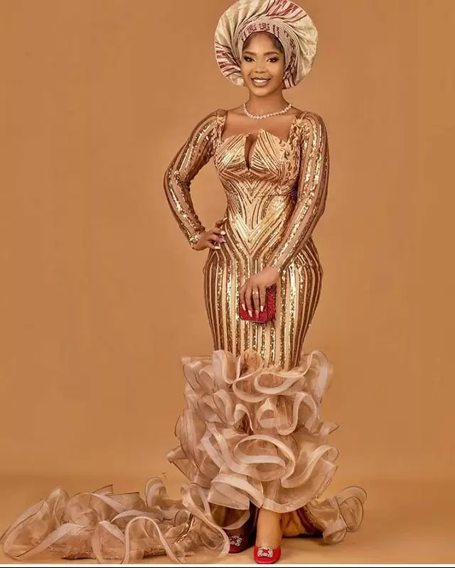 

2022 Plus Size Arabic Aso Ebi Mermaid Gold Sparkly Prom Dresses Long Sleeves Sequined Evening Formal Party Second Reception Gowns Dress, Fuchsia