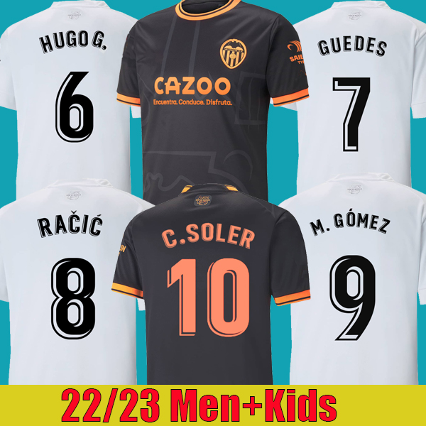 

22 23 valencia soccer jerseys GUEDES GAMEIRO Florenzi camisetas de futbol RODRIGO Gaya M.Gomez JERSEY men kids kit football shirts 2022 2023, 22/23 home