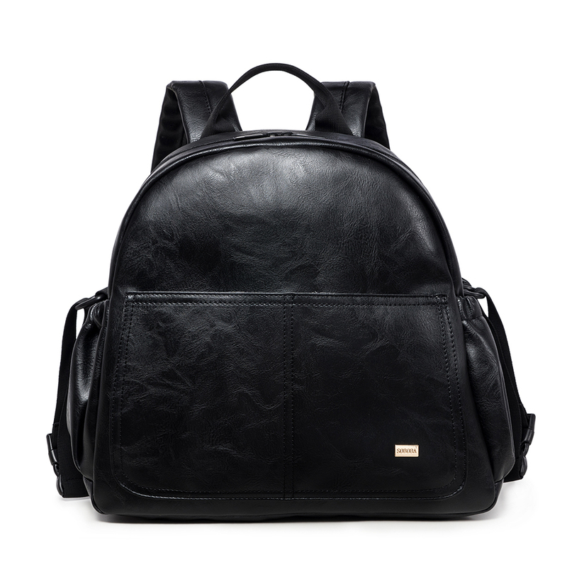 Sacs à langer Mode Maternité Nappy Sac à Langer pour Mère Noir Grande Capacité 220823