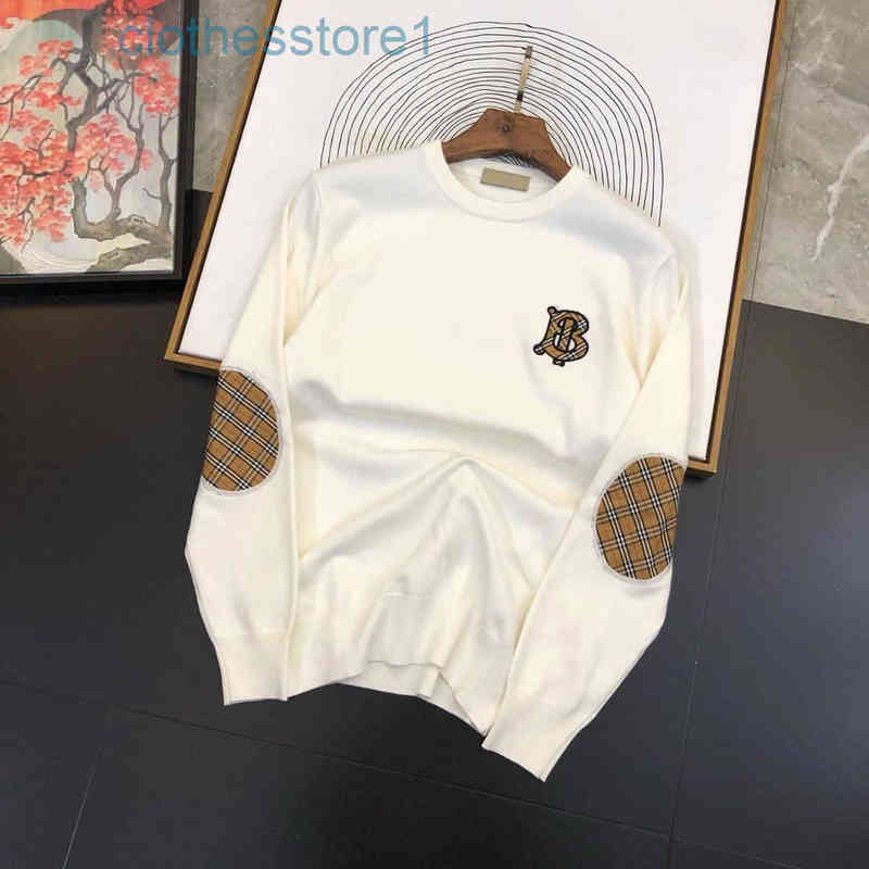 Designer BBR Clothes Europe Station TB Lettre de pull brodé à fond décontracté pour hommes Hiver Winch Treed Fashion Marque Wear