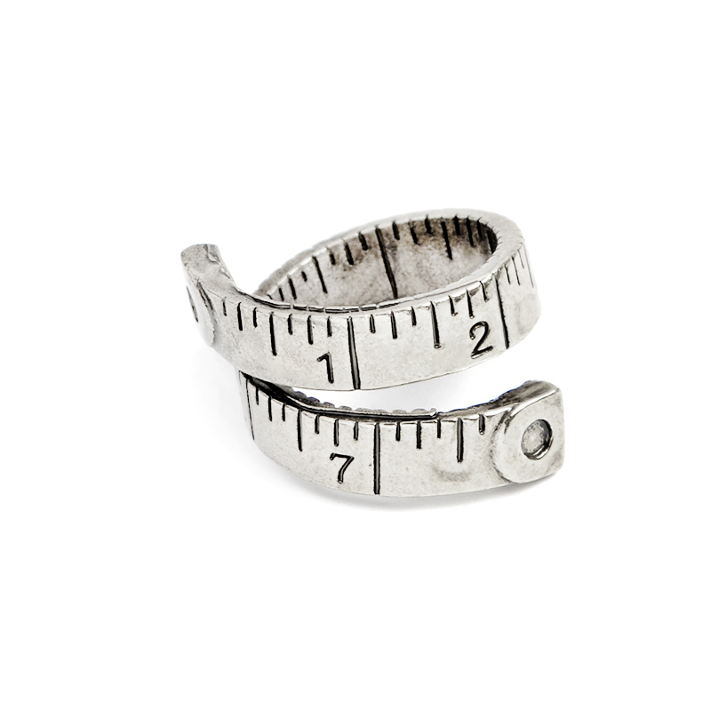 

Twisted Ruler Measure Ring Free size Adjustable ring Antique Alliance Homme Party Jewelry Wholesale 220716