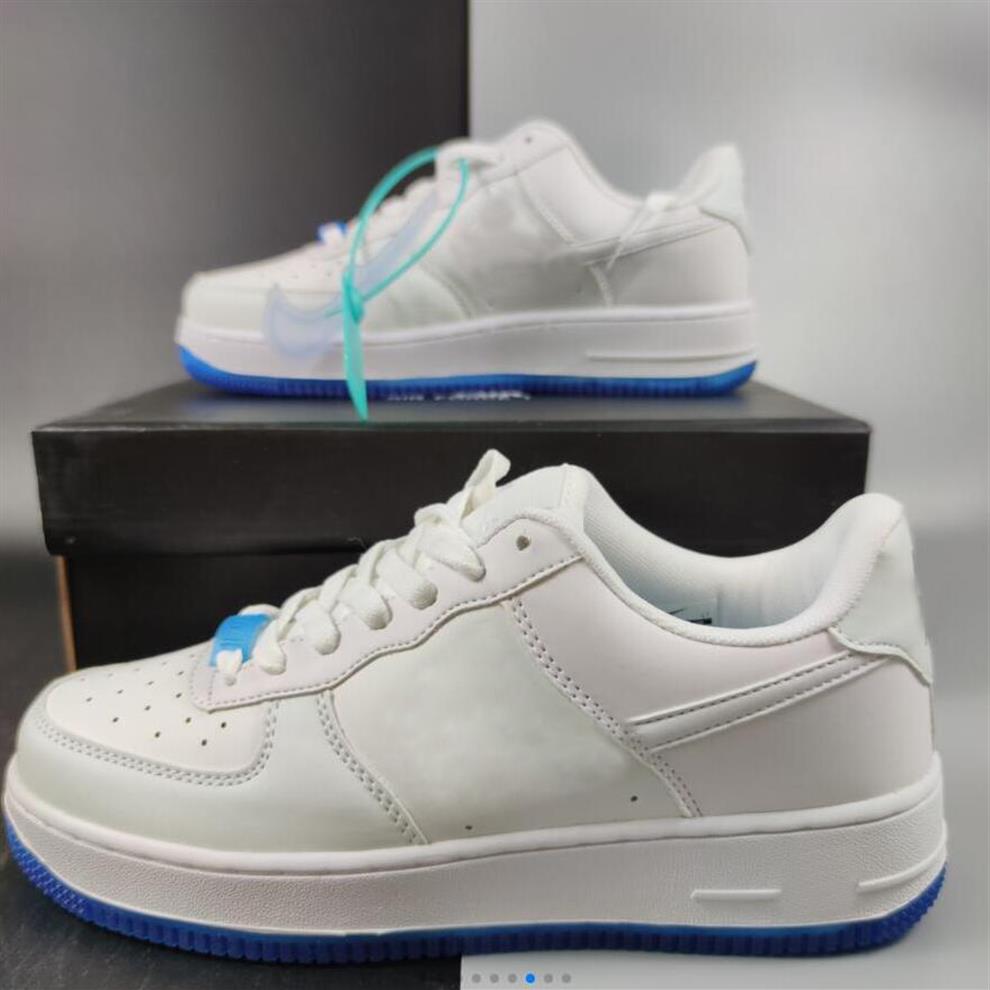 

Women Men Shoes '07 Low UV White University Blue Pack Heat Discoloration Casual Sneakers Trainers244w, Customize