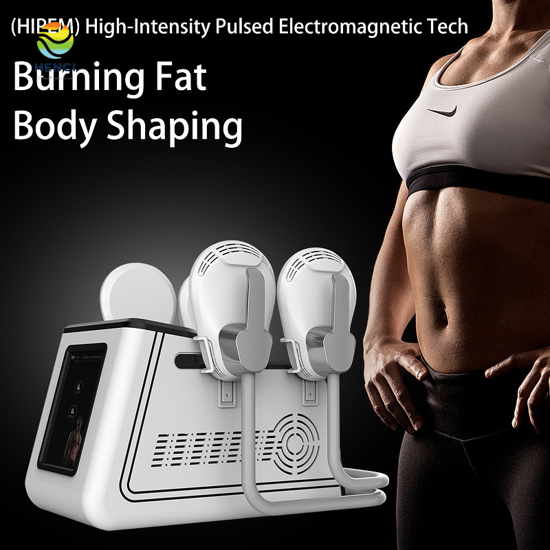 2022 Portable 7 Tesla 2/4 Handles Ems Muscle Building Body Sculpting Slimming Machine