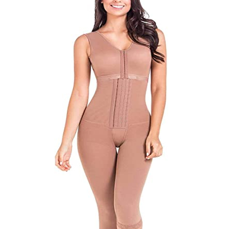 

Women's Shapers Women' Corset Waist Trainer Tummy Control Hook And Eye Closure Breast Support BuLifter Long Bodysuit ShapewearWomen's, Beige